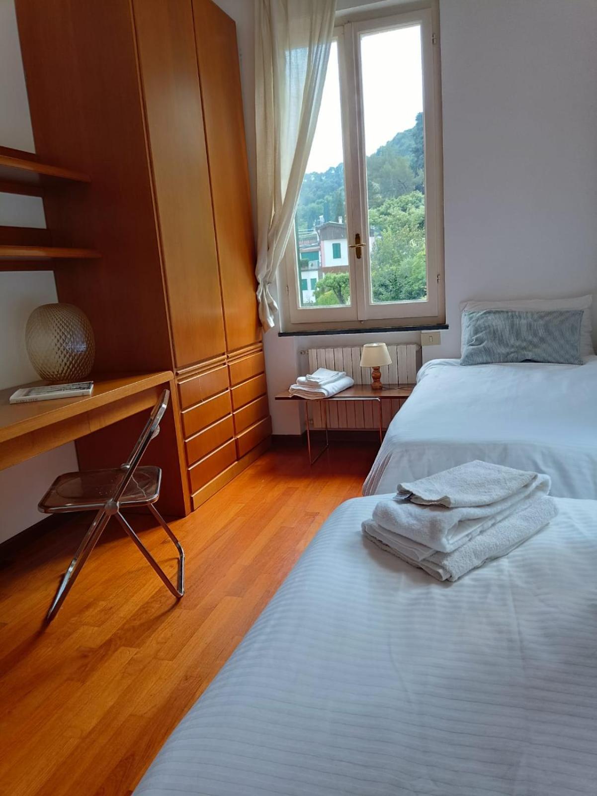 Portofino Seaview Apartment, 50 Meters From The Beach, Free Parking, Air Conditioning Paraggi Buitenkant foto