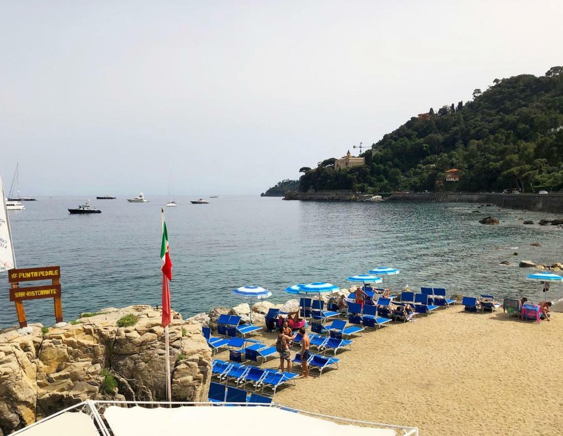 Portofino Seaview Apartment, 50 Meters From The Beach, Free Parking, Air Conditioning Paraggi Buitenkant foto